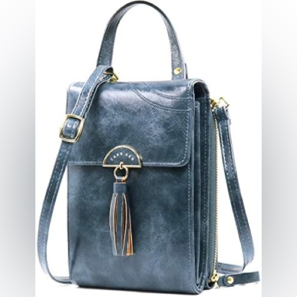 Carr Ken Crossbody Cell Phone Bag PU Leather Small Cross Body Shoulder Bag​